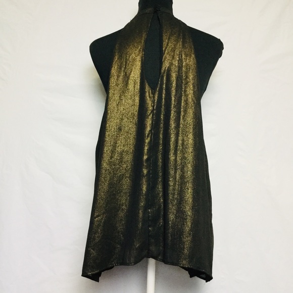 Women’s Forever 21 Gold Black Choker Top Size 3X - Picture 4 of 7